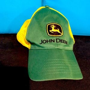 John Deere Green / Yellow Mesh Hat Snap Back